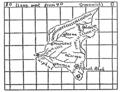 Phylos's Map of Ancient Atlantis
