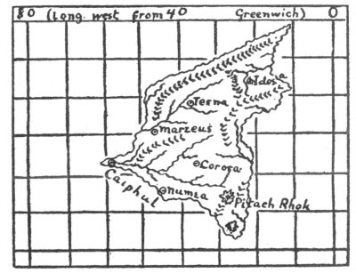 Phylos's Map of Ancient Atlantis